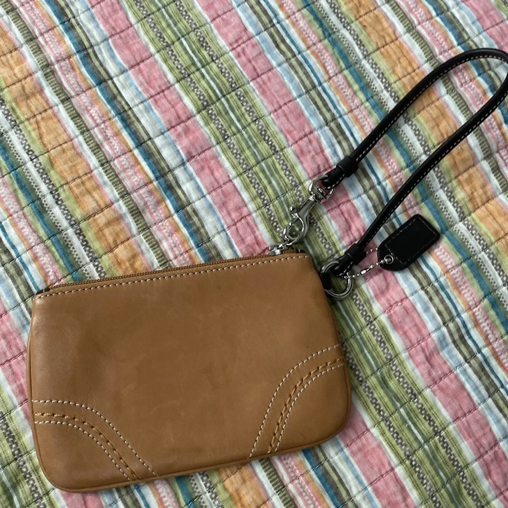 Coach Tan wristlet